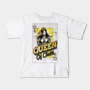 Queen of Clubs Kids T-Shirt